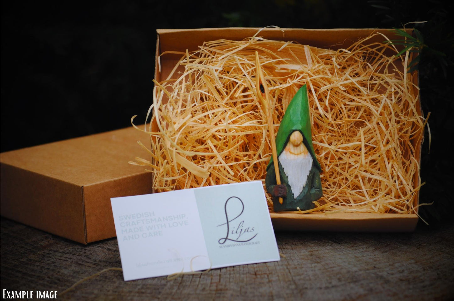 Swedish Nisse (Gnome) No. 70 – Hand-Carved Wooden Figure | Numbered and Signed