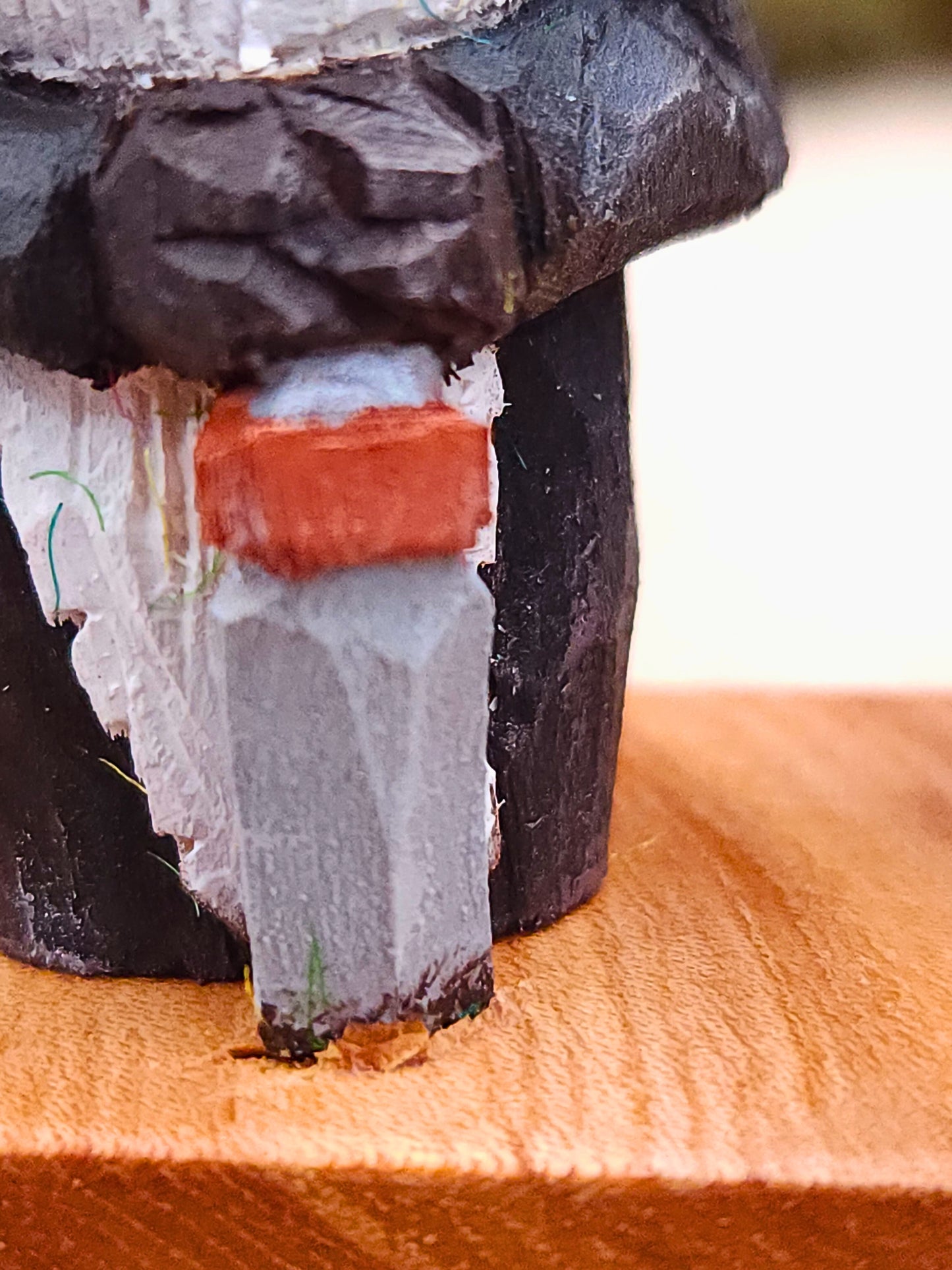 Viking Nisse Gnome with Runestone and Shield – Hand-Carved