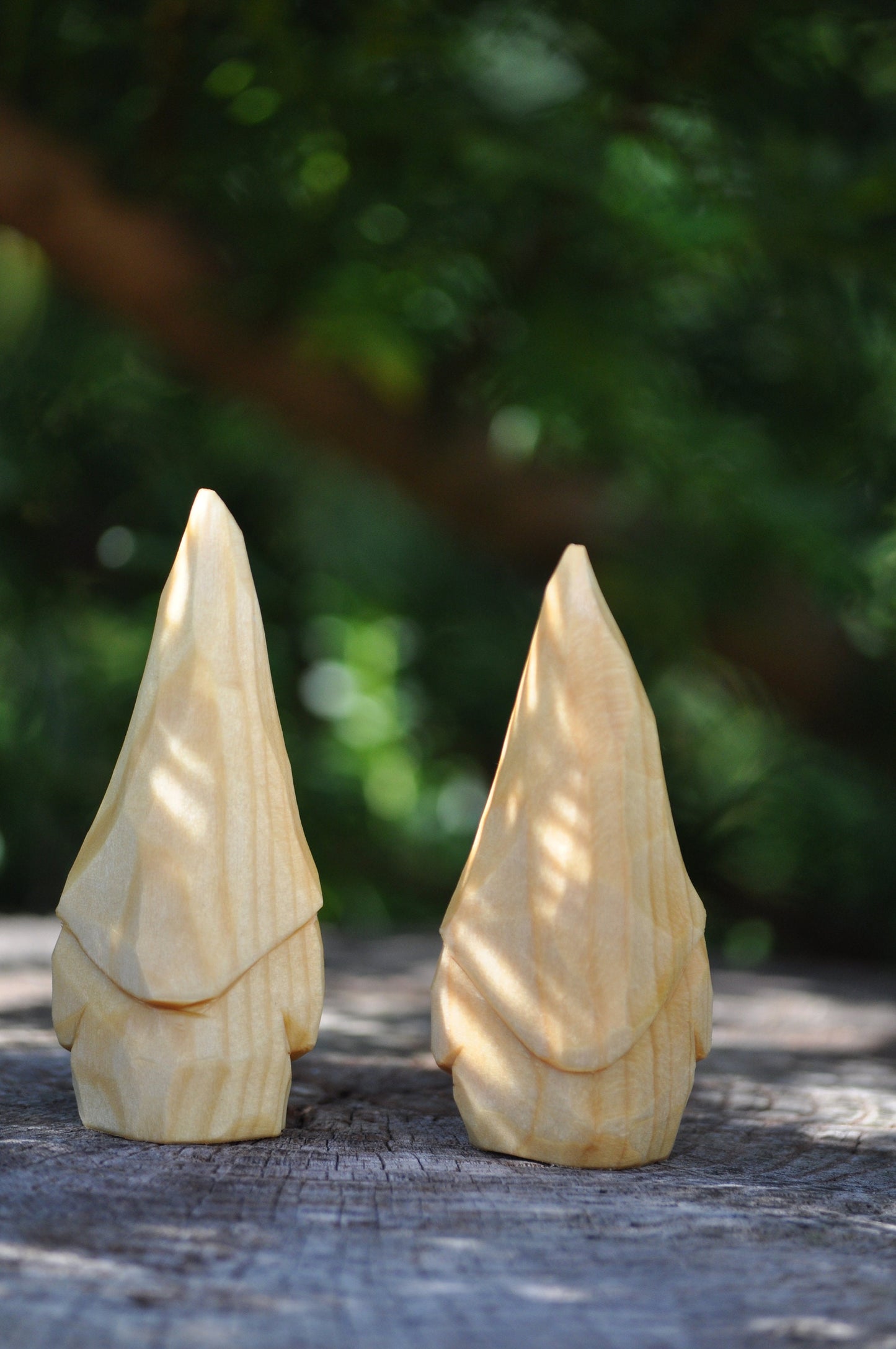 Unpainted Unique Carved Swedish Gnome Gift Boxed -Choose beard, Wood carved Character, Scandinavian old world santa, elf, Norse folklore.