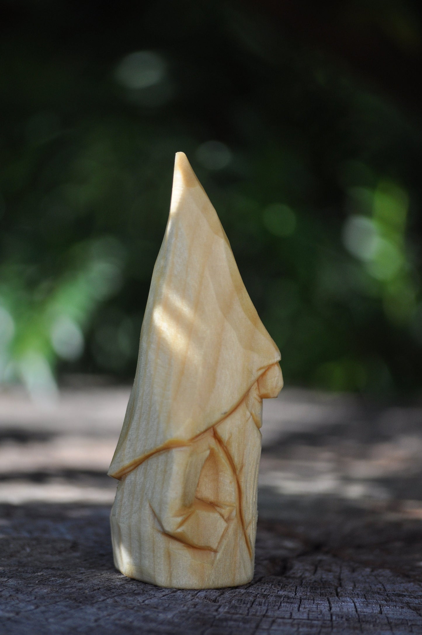 Unpainted Unique Carved Swedish Gnome Gift Boxed -Choose beard, Wood carved Character, Scandinavian old world santa, elf, Norse folklore.