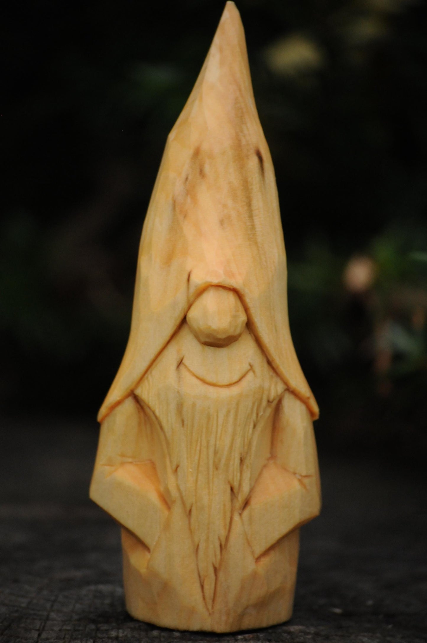 Unpainted Unique Carved Swedish Gnome 5 inch (14cm) Gift Boxed, Whittled Wood Character, Scandinavian old world santa, Norse folklore.